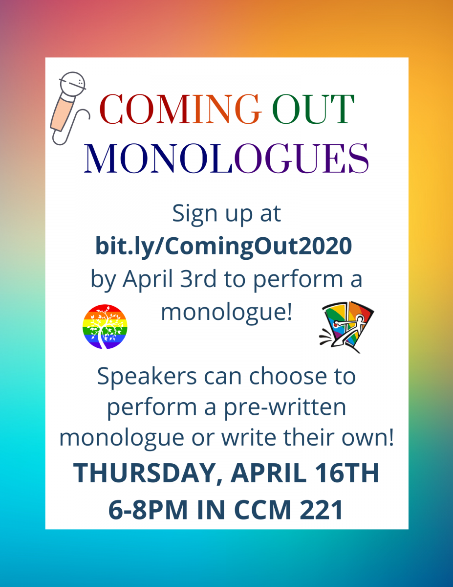 Coming Out Monologues 2020 April 16th Sustain Champlain