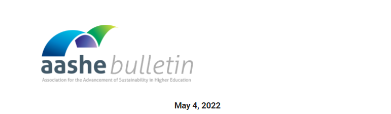 AASHE Bulletin: May 4th Edition (including a Champlain mention!)