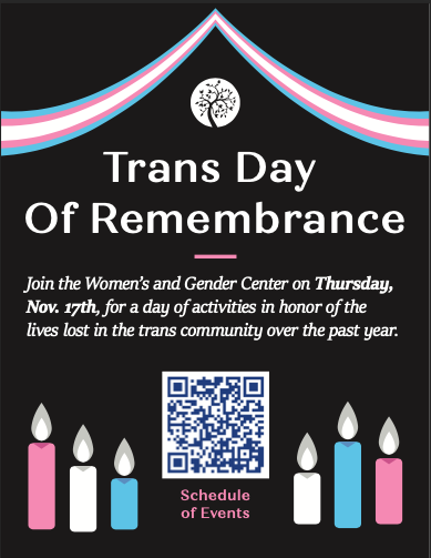 Transgender Day of Remembrance with the Women’s and Gender Center